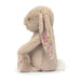 Side view of the Jellycat blossom bunny.