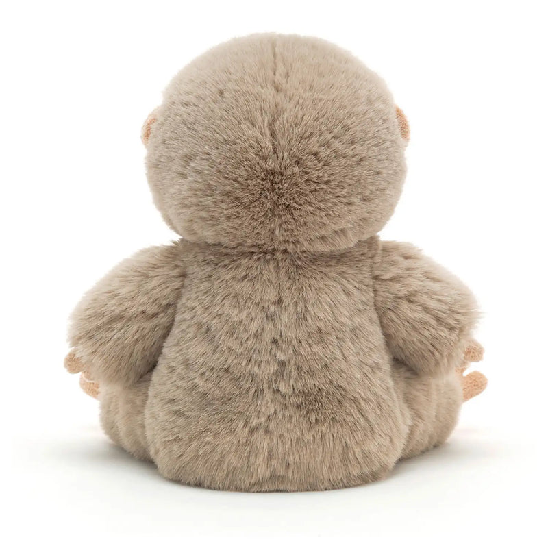 Back of the Jellycat brown bo bigfoot.