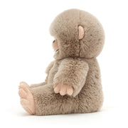 Side view of the Jellycat bo bigfoot.
