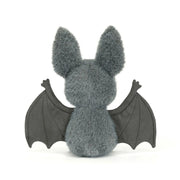 Back of the Jellycat grey broox bat.