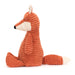 Side view of the Jellycat cordy roy fox.