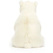 Back of the Jellycat white elwin polar bear.