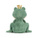 Back of the Jellycat green fabian frog prince.