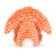 Back of the Jellycat orange fizzleskip bunny.