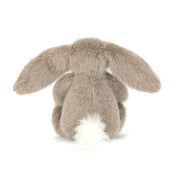 Back of the Jellycat brown flufflet bunny.