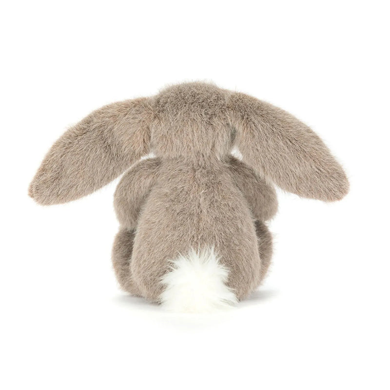 Back of the Jellycat brown flufflet bunny.