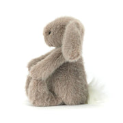 Side view of the Jellycat flufflet bunny.
