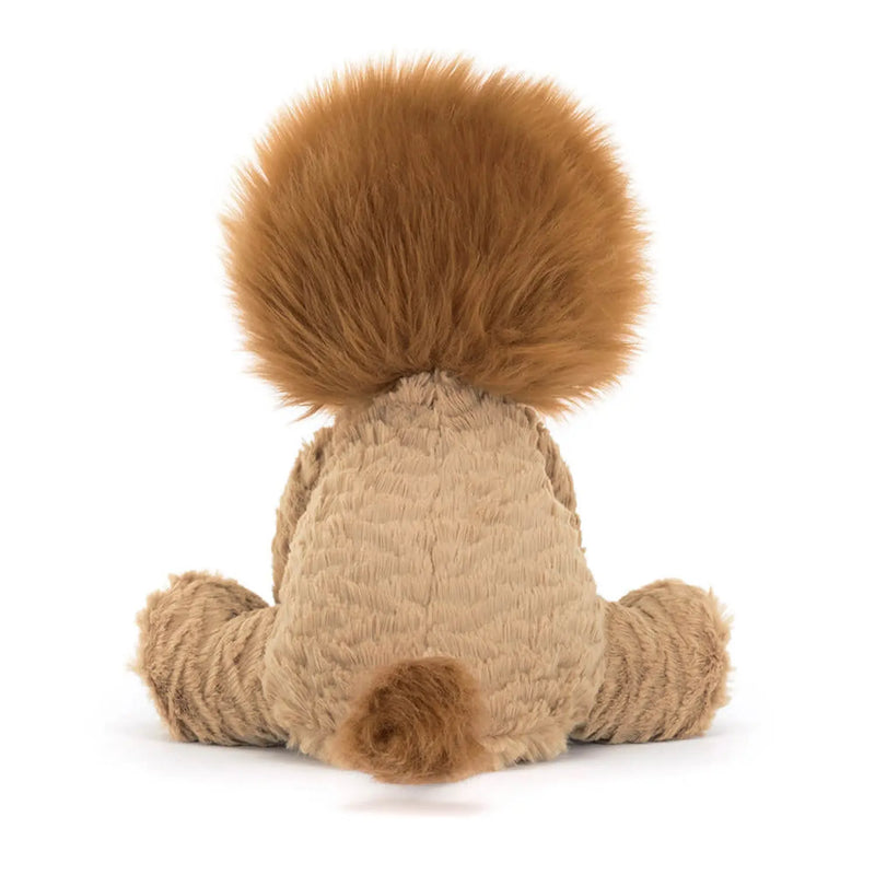 Back of the Jellycat fuddlewuddle lion.