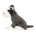 Side view of the Jellycat lawrence schnauzer.