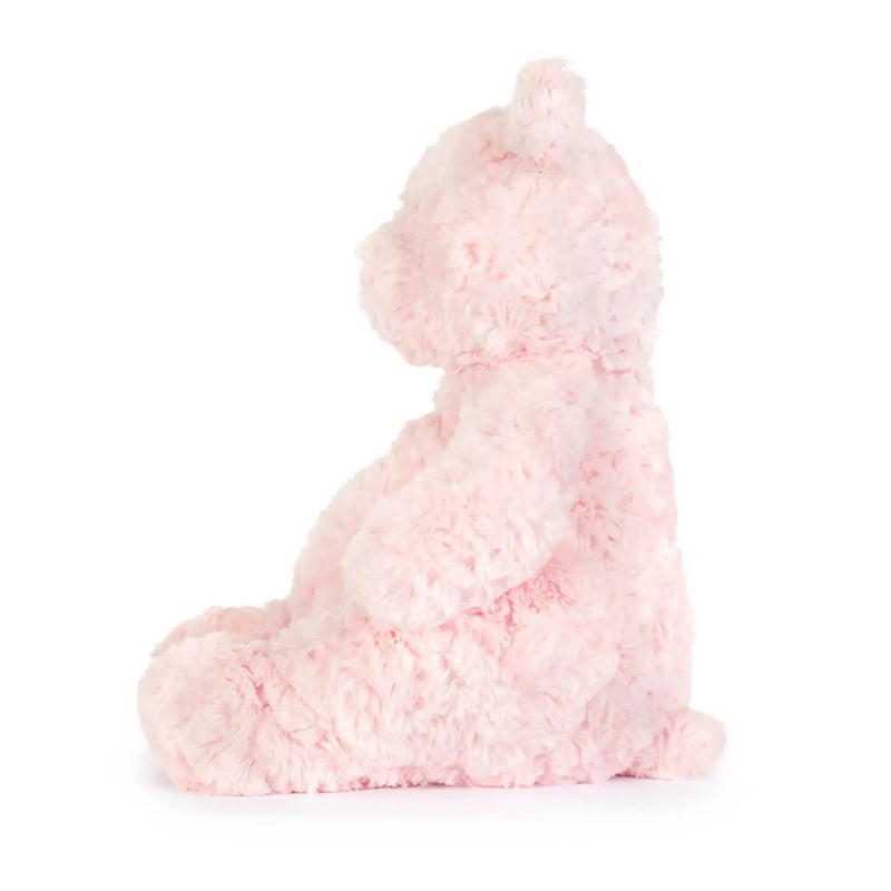 Side view of the Jellycat leola bear.