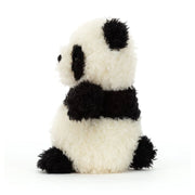 Side view of the Jellycat little panda.