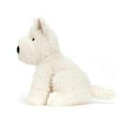 Side view of the Jellycat munro scottie dog.
