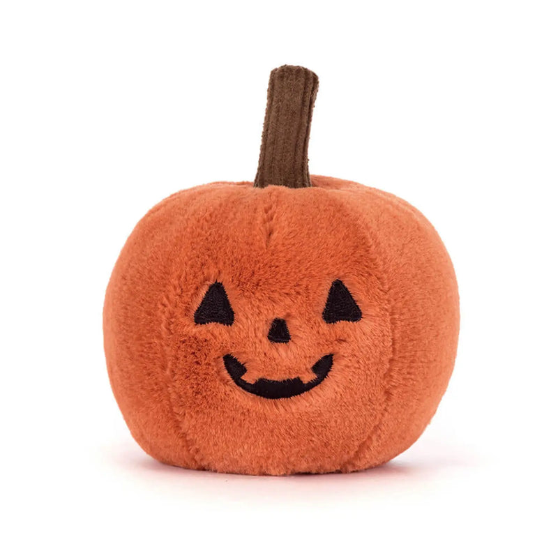 Closer look at the Jellycat ooky jack o lantern.