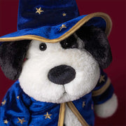 Closer look at the Jellycat rufferty puppy wizard.