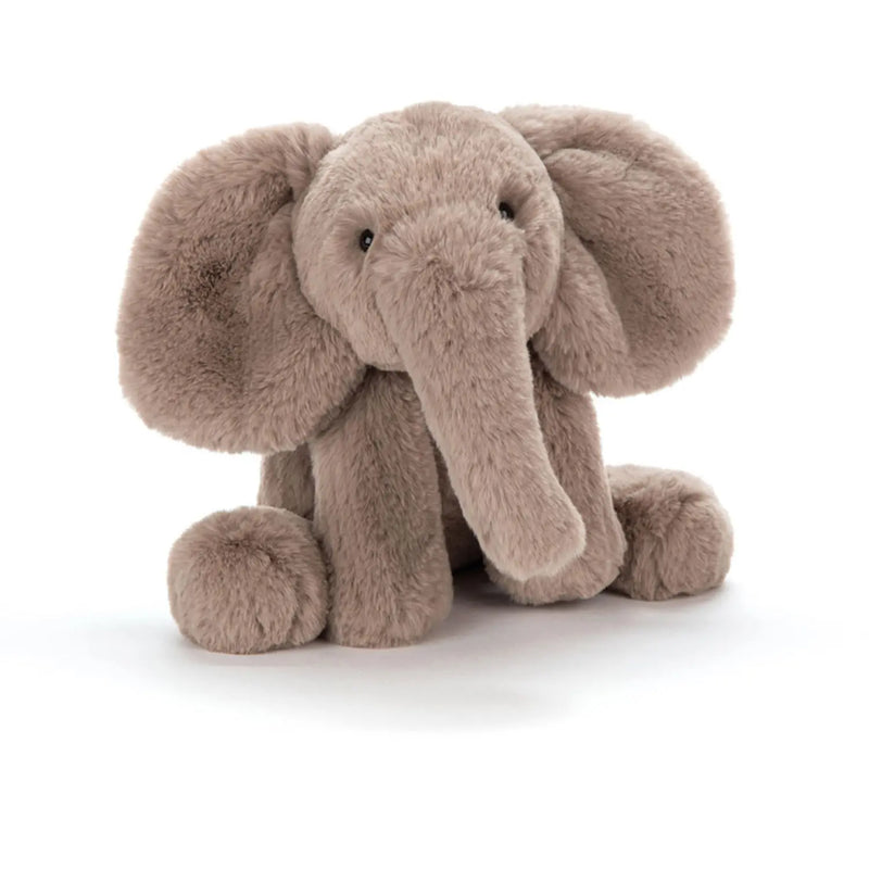 Closer look at the Jellycat smudge elephant.