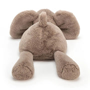 Back of the Jellycat grey smudge elephant.