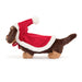 Side view of the Jellycat winter warmer otto sausage dog.