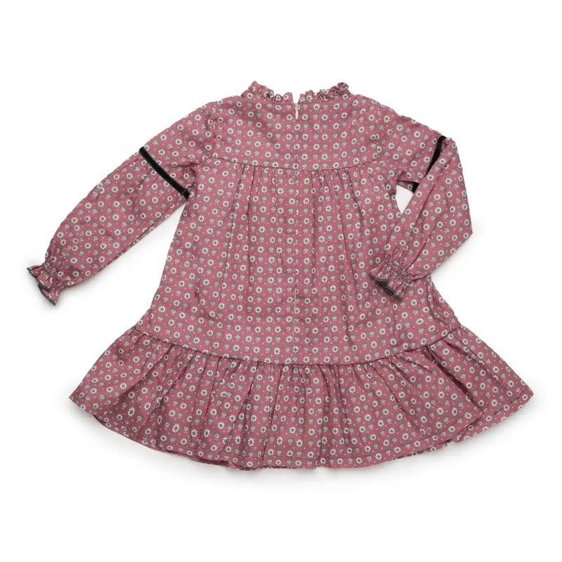 Back of the Juliana girl's floral print dress.