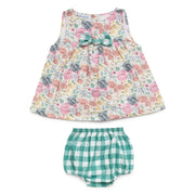 Juliana baby girl's floral print sleeveless dress - 26092.