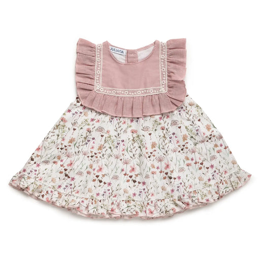 Juliana girl's pink frilled dress - 25138.