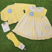 Juliana knitted cardigan with outfit.