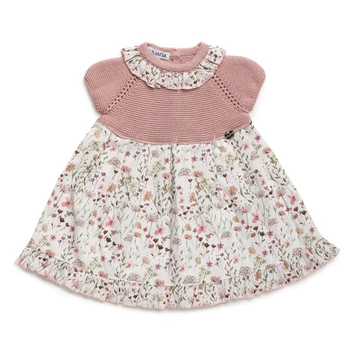 Juliana girl's pink knitted dress - 25120.