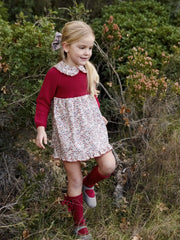 Closer view of the Juliana knitted dress.