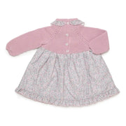 Back of the Juliana pink knitted dress.