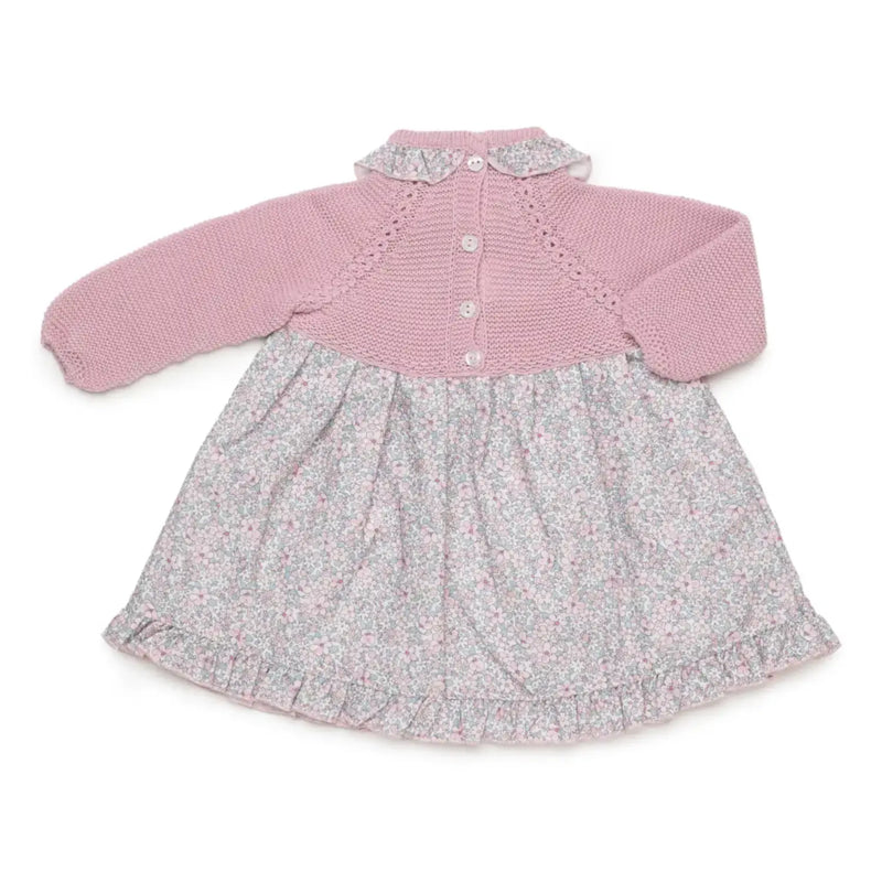 Back of the Juliana pink knitted dress.