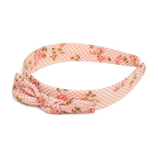 Juliana pink rose print headband - 25243.