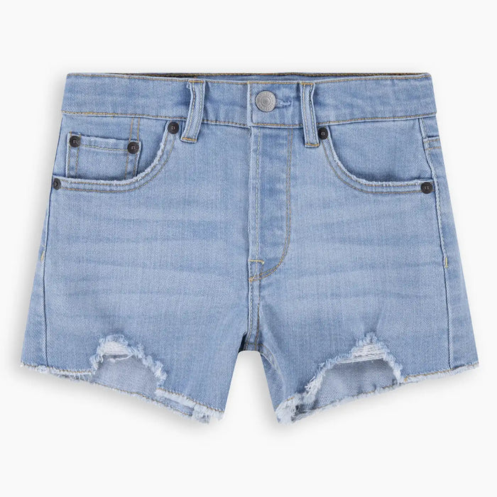 Levi's girl's blue 501 shorts - eh878.