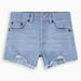 Levi's girl's blue 501 shorts - eh878.