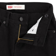 Closer view of the Levi's 510 skinny fit jeans.