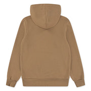 Rear view of the Levi's brown batwing hoodie.