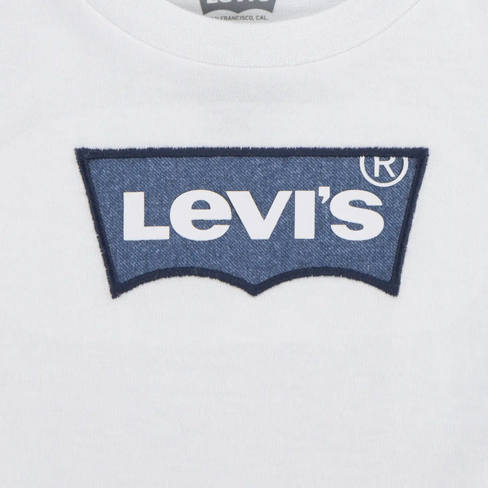 Closer look at the Levi's batwing logo t-shirt.