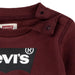 Closer view of the Levi's batwing sweatshirt.