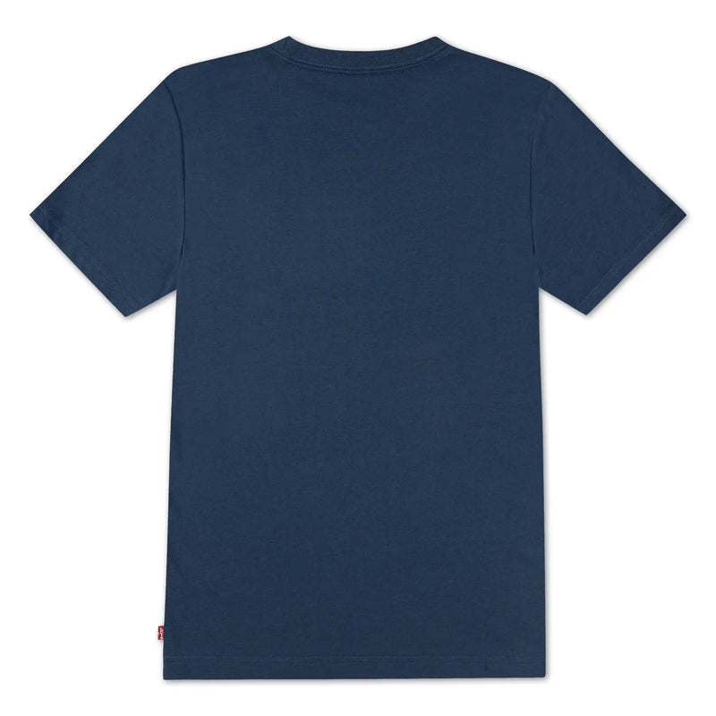 Back of the Levi's navy batwing t-shirt.