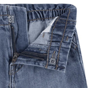 Levi's denim shorts with elasticated waistband.