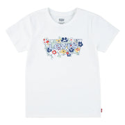 Levi's white floral logo t-shirt - em162.