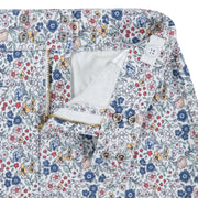 Closer look at the Levi's floral print shorts.