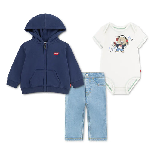 Levi's baby boy's hoodie & jeans set - er557.