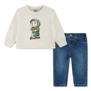 Levi's baby boy's jeans & t-shirt - er925.