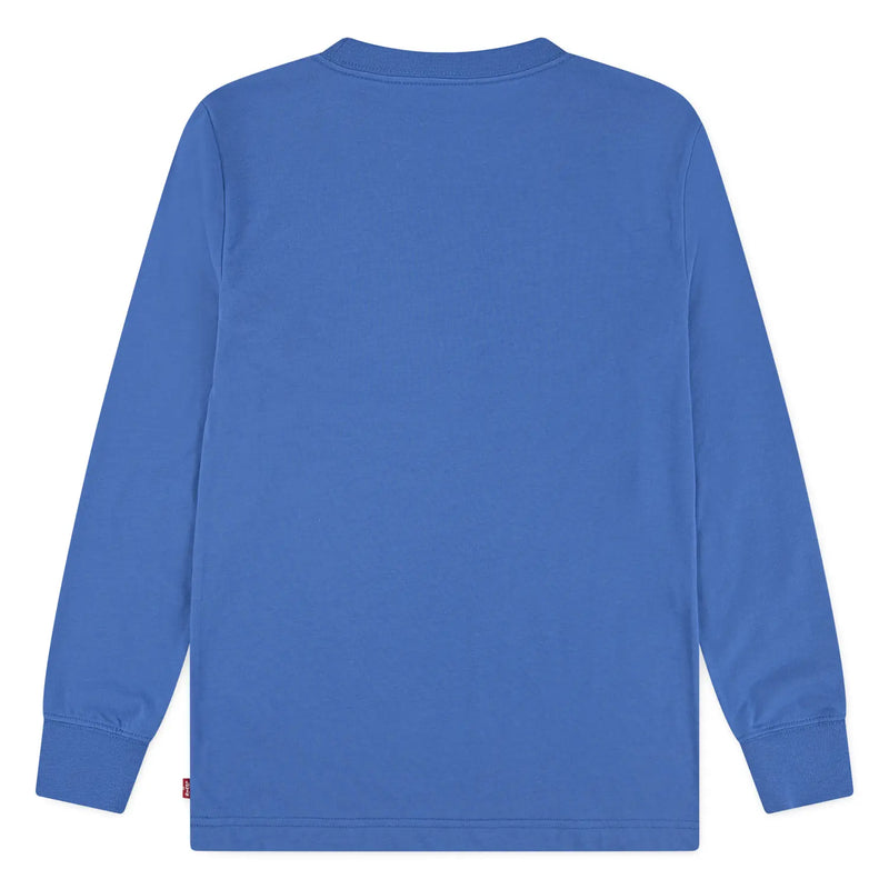 Back of the Levi's blue long sleeve batwing t-shirt.