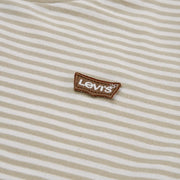 Closer look at the Levi's long sleeve striped t-shirt.