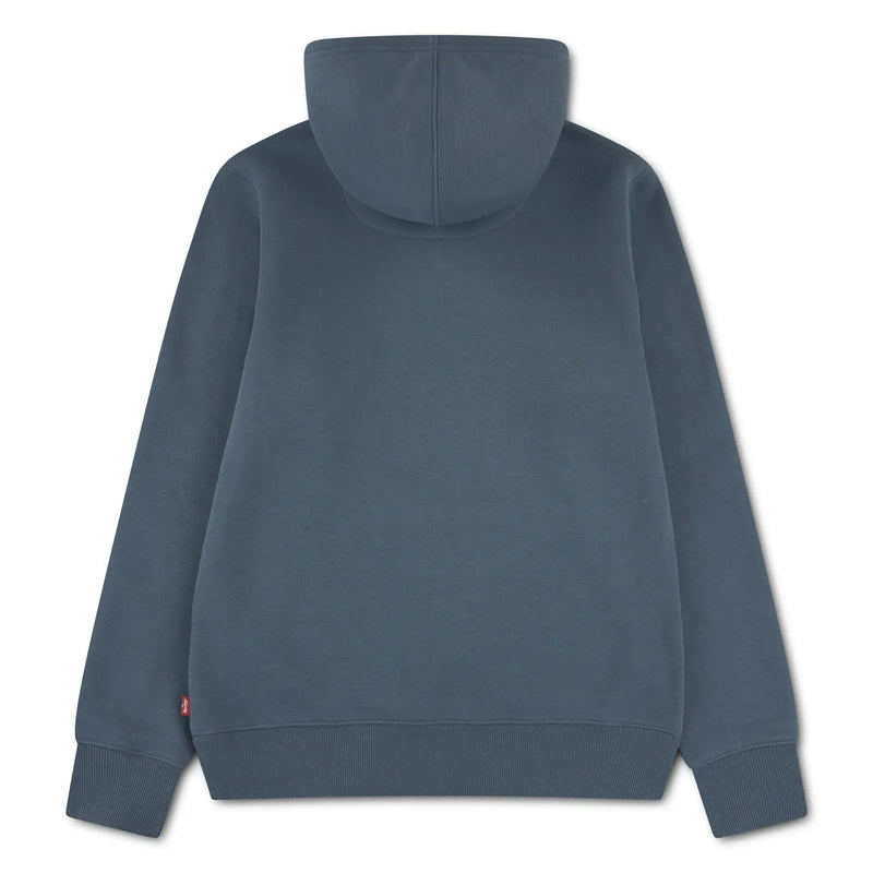Back of the Levi's grey mini logo hoodie.