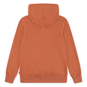 Back of the Levi's orange mini logo hoodie.