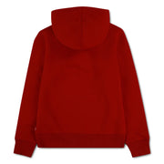 Back of the Levi's red mini logo hoodie.