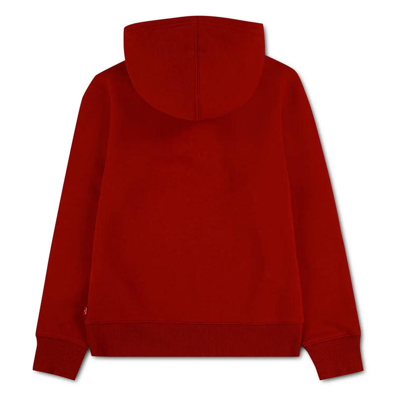Back of the Levi's red mini logo hoodie.