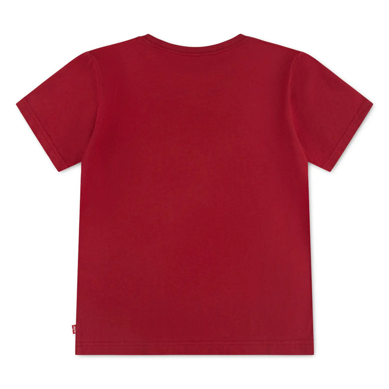 Back of the Levi's red mini logo t-shirt.
