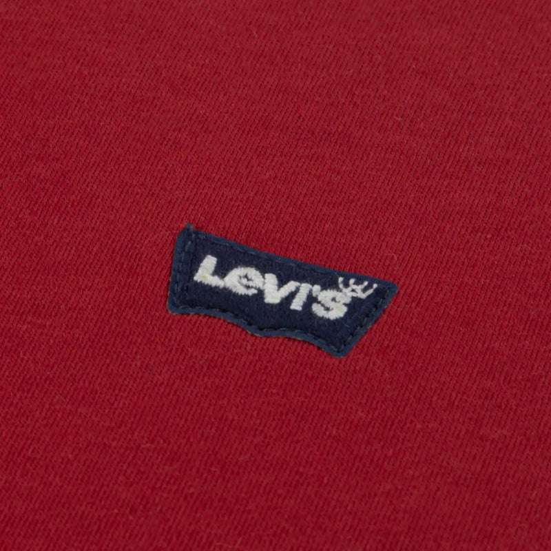 Closer view of the Levi's mini logo t-shirt.